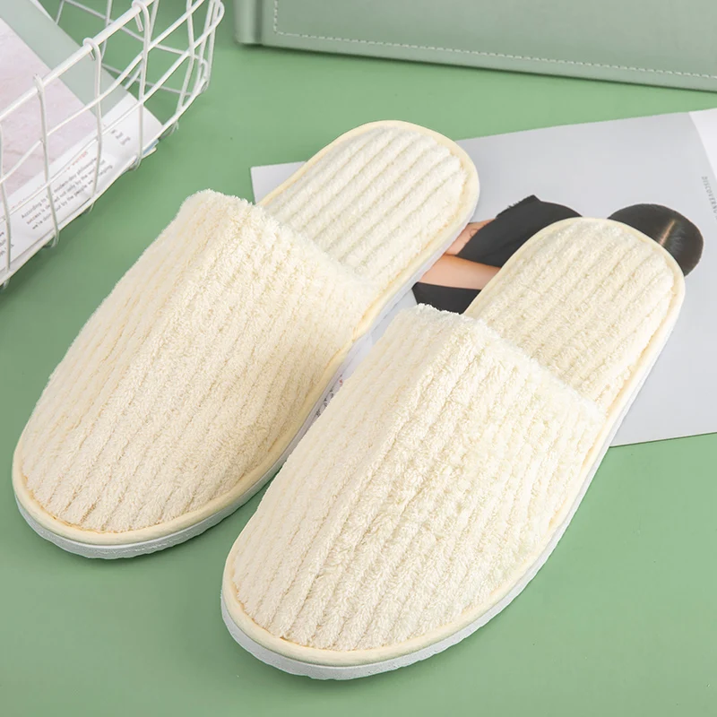 Perfect workmanship nice-looking various types comfortable white disposable hotel slippers for spa