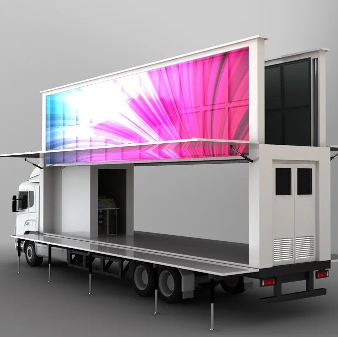 led truck advertising Mobile  billboard truck  mounted  with LED screen
