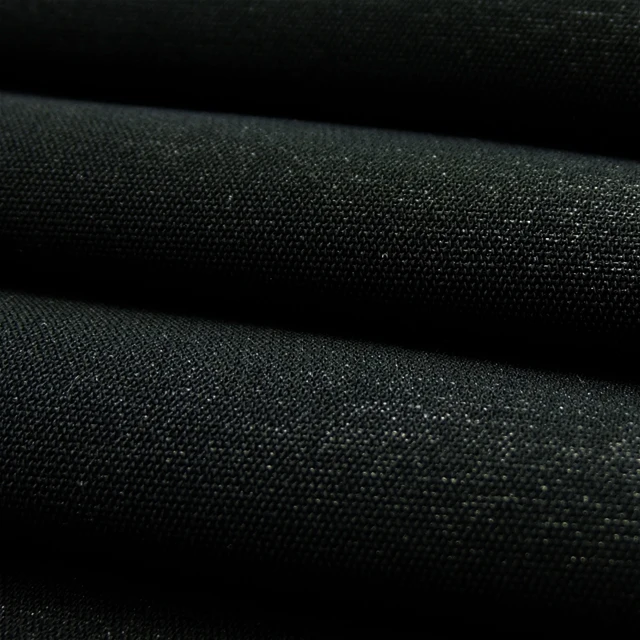 customized color textile material fabric black 100% polyester woven fabric with lurex for arab robe