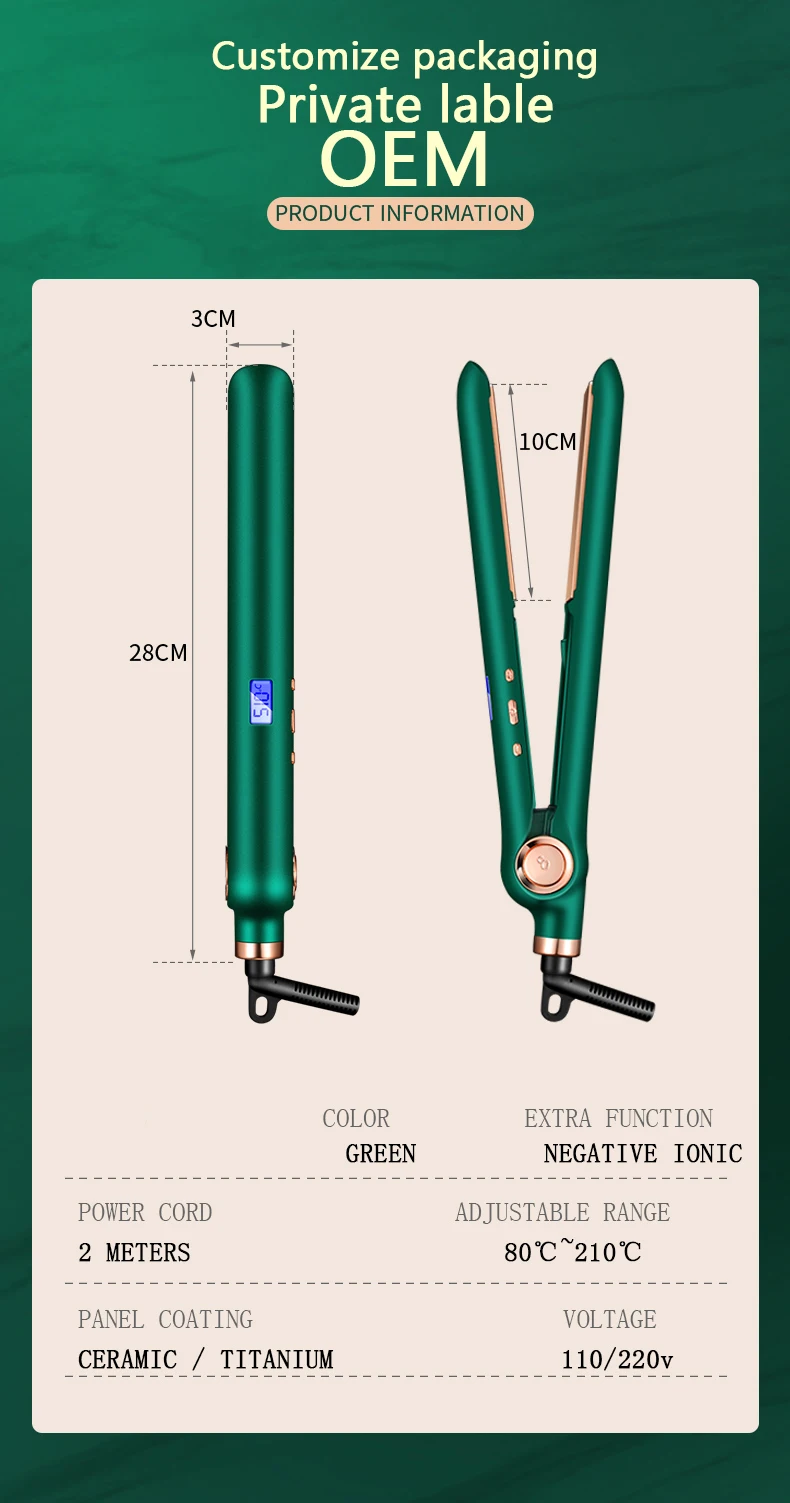 Professional Iron hair rectifier stylist hair styling tools hair straightener