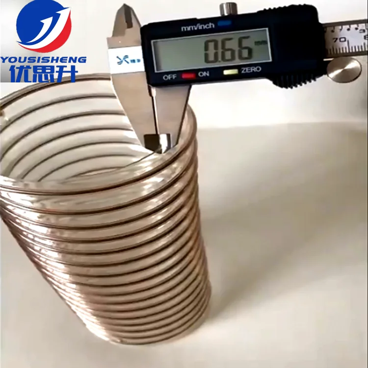 China manufacture TPU flexible duct hose / PU spiral steel wire reinforced 0.6mm duct hose/steel wire reinforced delivery pipe