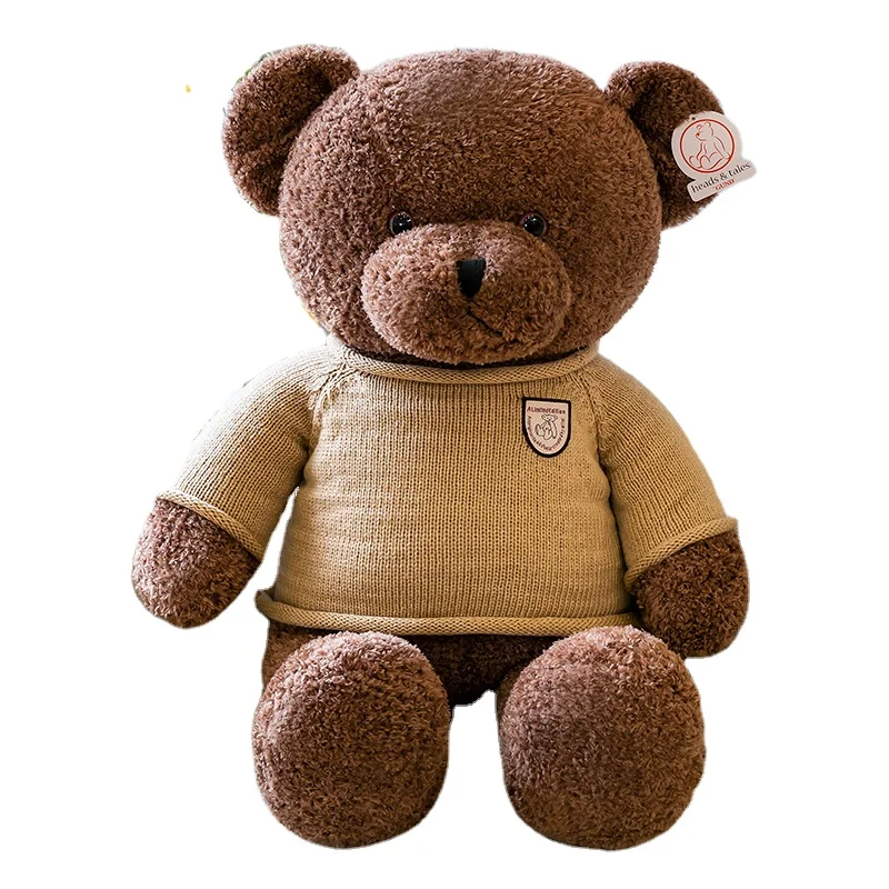 Wholesale custom stuffed animal bear plush toy sweater teddy bear teddy bear valentines day plush custom