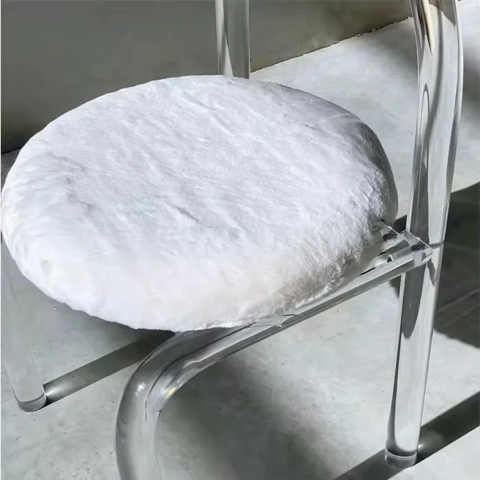 Modern Acrylic Transparent Chair with Cushion