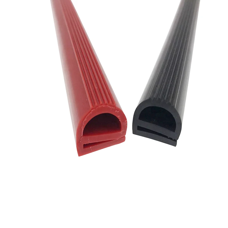 Extruded Customized Flexible P Shaped Silicone Rubber Seal Strip for Oven Door Seal