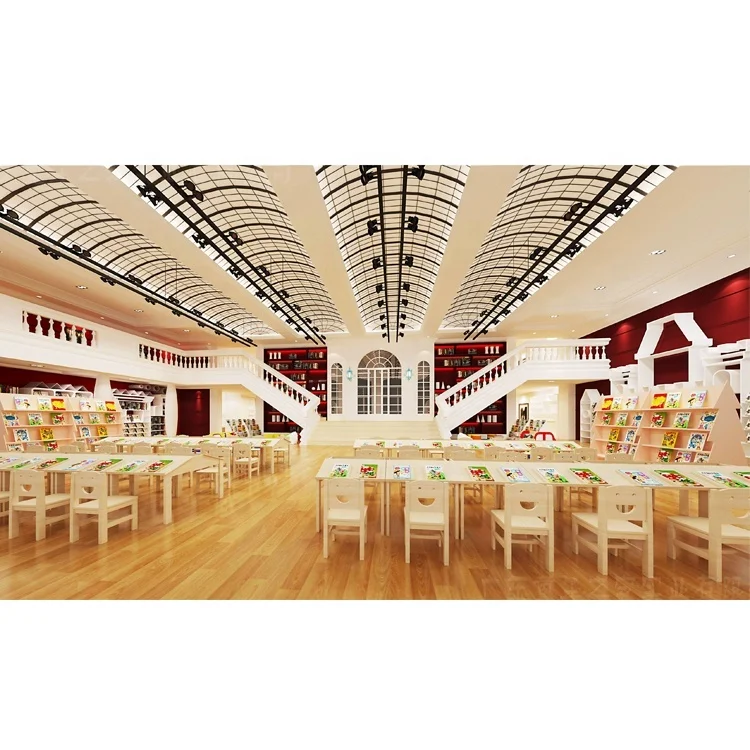 Factory price daycare children furniture kids school library furniture
