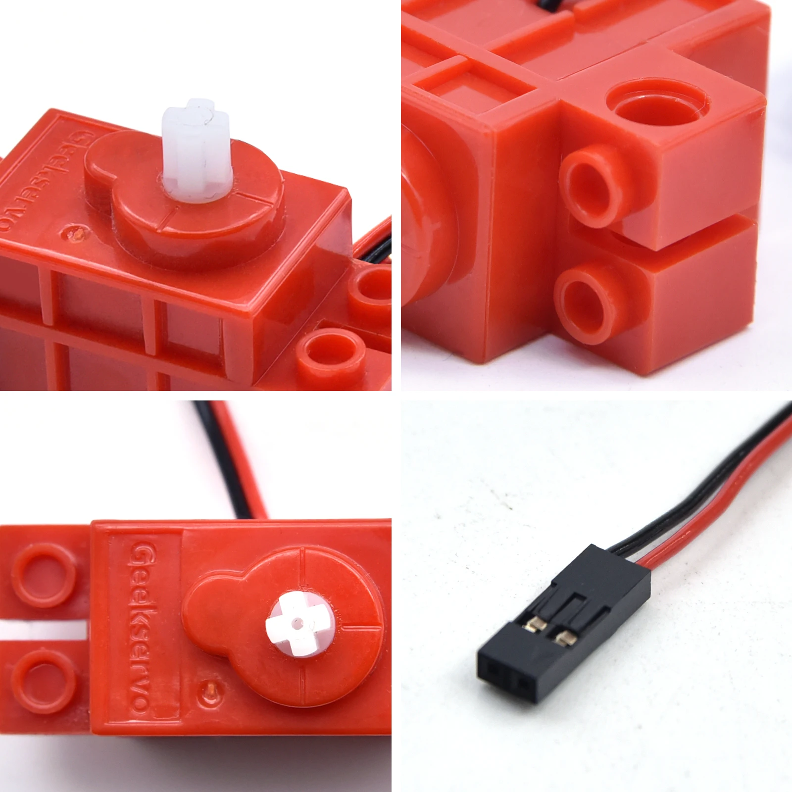 Geekservo Red Servo Motor For Arduino For Microbit For Raspberry Pi Smart Car Robot Servo Motor Compatible With Lego