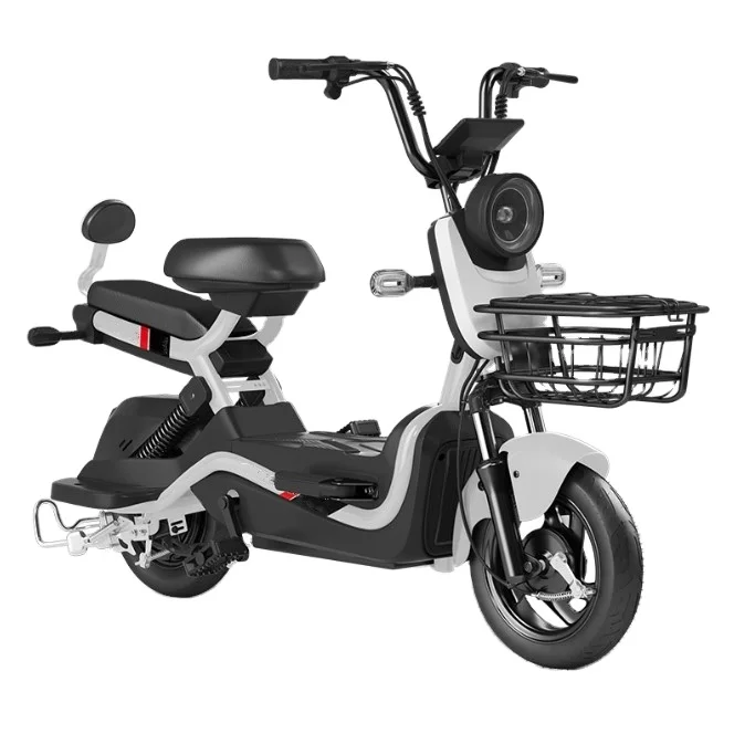 New design 48V 20AH battery 500W electric motorcycle Urban electric motorcycle with pedal belt turn signal lithium lead-acid