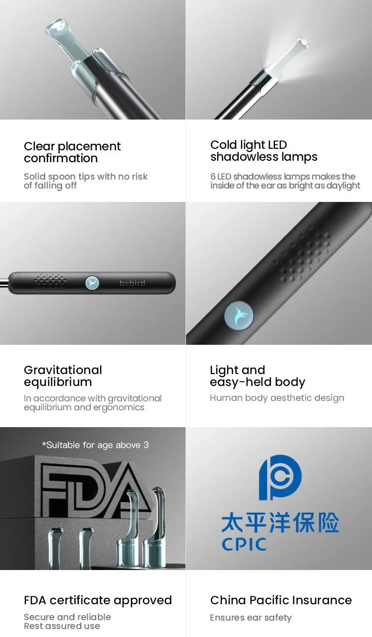 Hottest selling bebird R1intelligent visual ear camera wireless endoscope ear wax remover