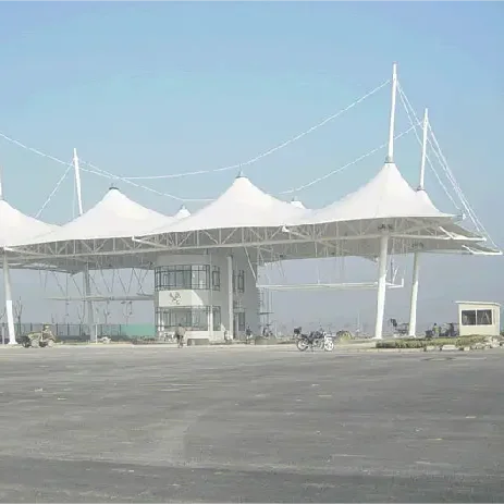 Membrane Structure Fabric Shade Carport Toll Station Toll Station Canopy Shed Building