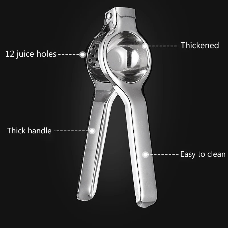 Stainless Steel Manual Lemon Press Clips Lemon Juicer Metal Lemon Squeezer Kitchen Accessories