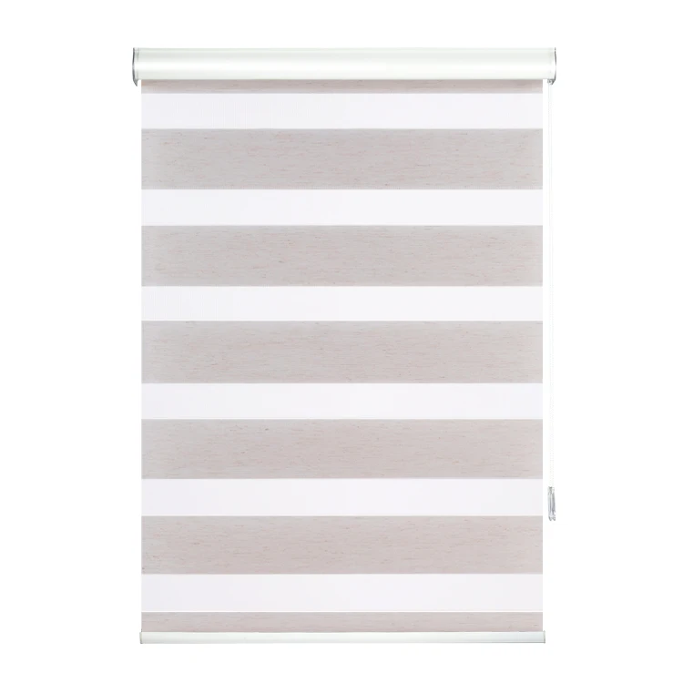 New Design Zebra Blinds without Drilling Zebra Roller Shades Roller Shades,roller Polyester Fabric French Window Chain Manual 2M