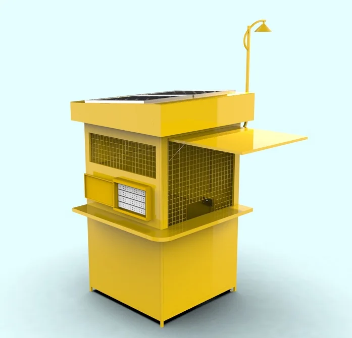 Solar phone charging station prefab house