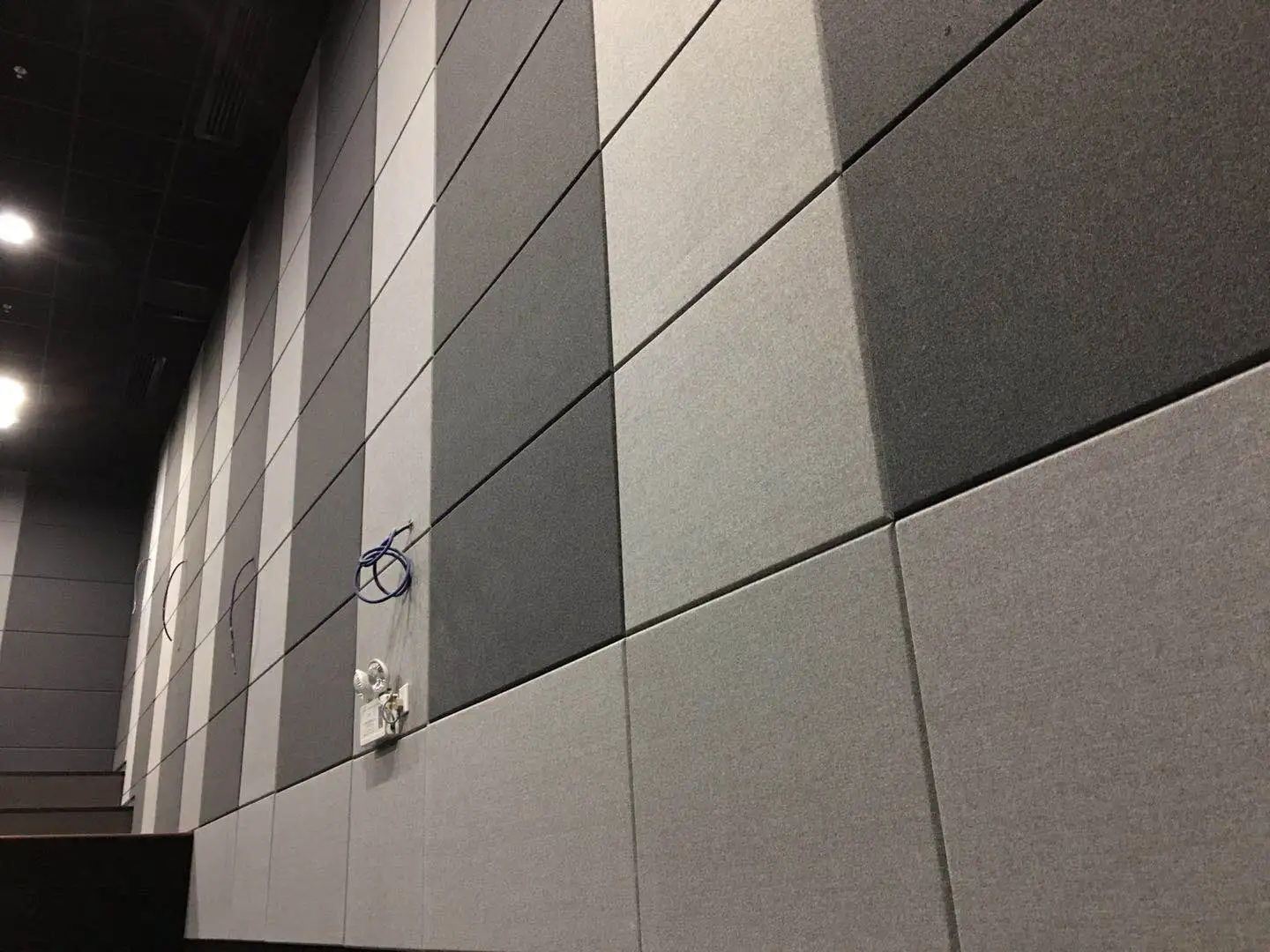 grey white black color decorative pet felt  acoustic panels for wall