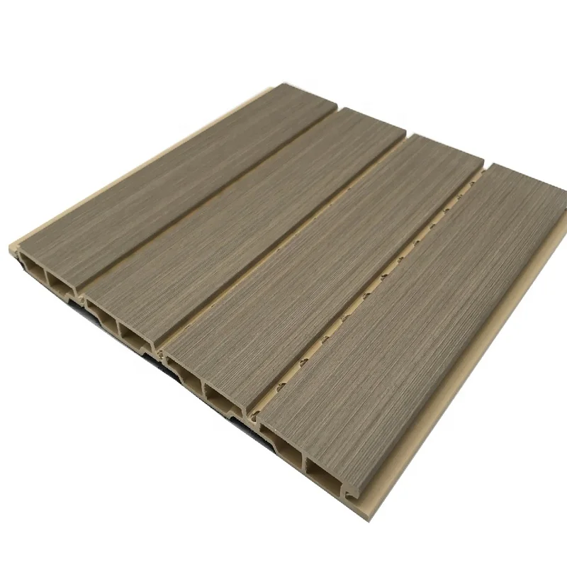 WPC  sound proof wpc  wall panel wood pvc composite fluted wall panel