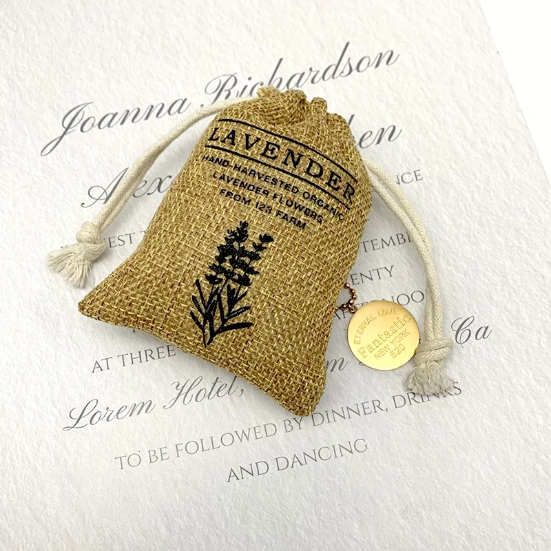 Small Burlap Gift Bags With Drawstrings Jute Hessian Product Packing Bag Gunny Rice Grain Hemp Sacks Bags