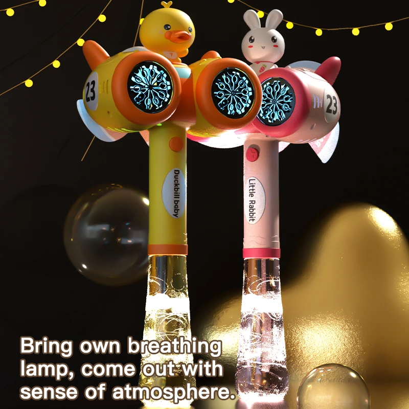 Factory Outlet Summer All Types Automatic Bubble Maker bazooka bubble machine 20 holes Space Bazooka Bubble Wand Toys