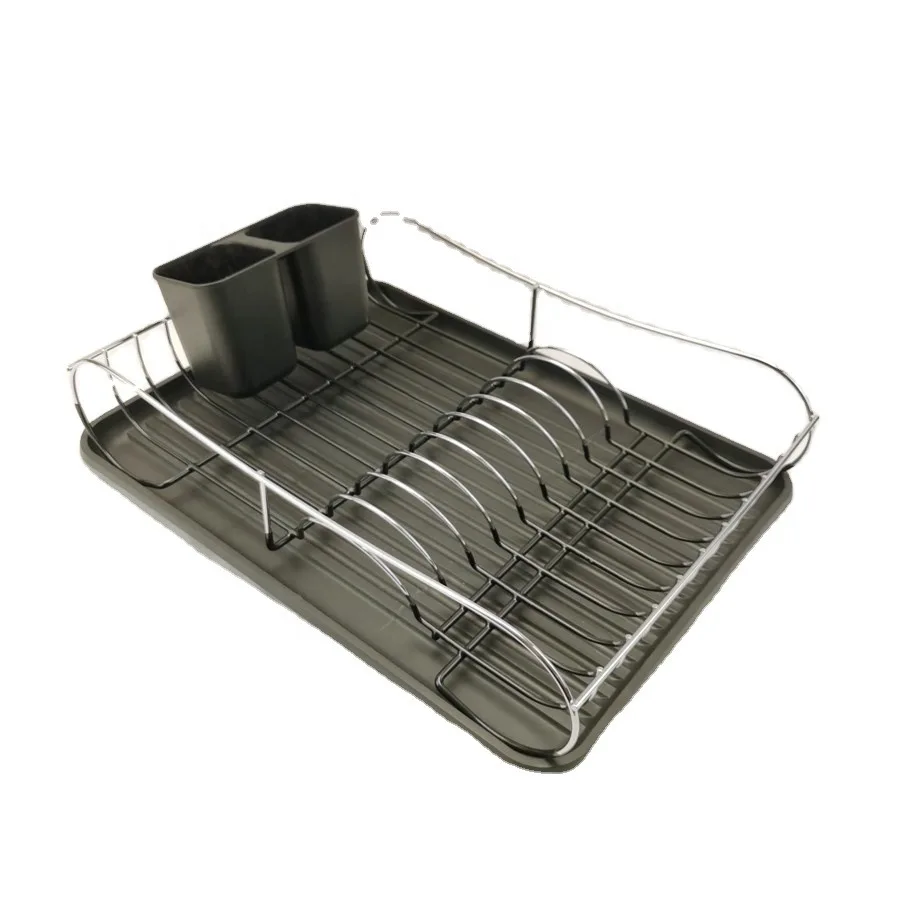 Wholesale Kitchen Dish Bowl Drying Drainer Cutting Board Cups Holder Plastic Dryer Storage Wire Plate Rack
