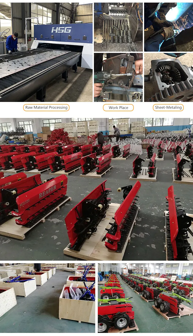 Professional Agriculture Mini Paddy Rice Reaper Machine Wheat Combine Harvester