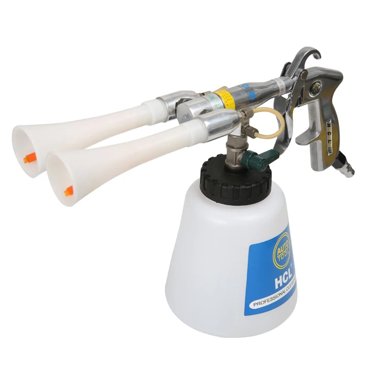 New product Double rotate car cleaning gun car cleaning tool with easy replace nozzle