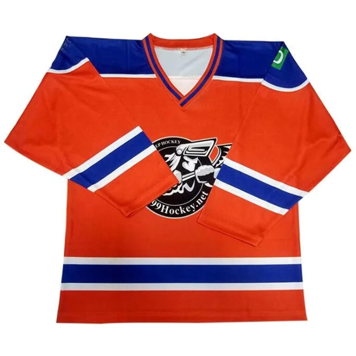 Custom Black And White CCM Mini Authentic Funny Practice Hockey Jersey Set