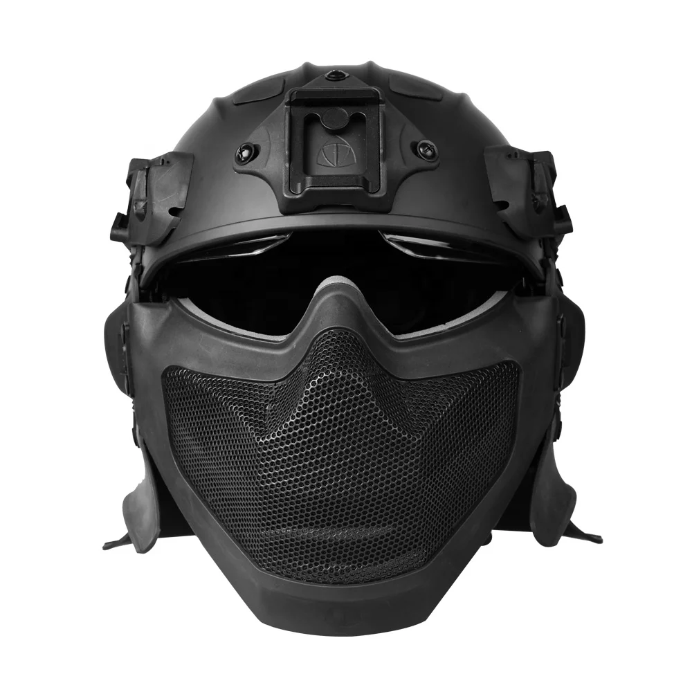 Modular full protection puncture resistant fireproof Riot Helmet Anti Ballistic carbon fiber tactical helmet