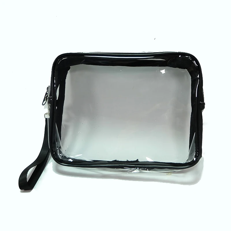 Newest waterproof PVC transparent makeup cosmetic bag for travel