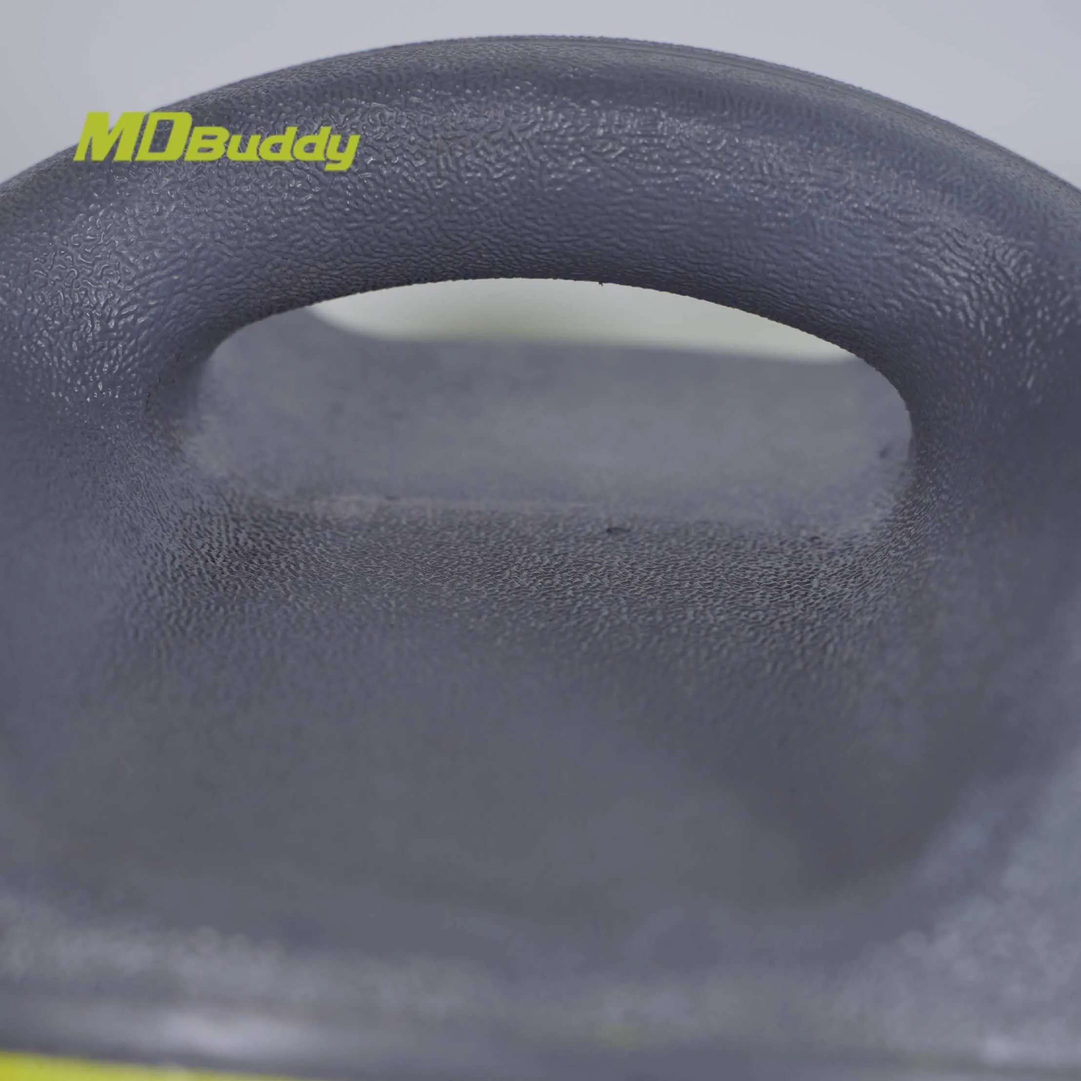 MDBuddy Custom Eco-friendly Rubber Double Grip Exercise Medicine Ball with Handles Weighted Ball for Abs