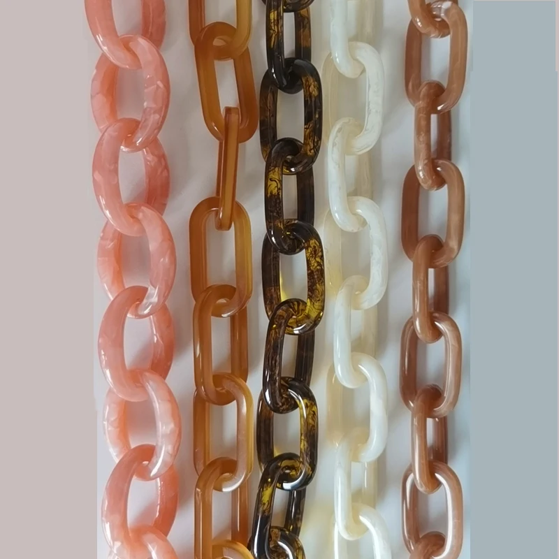 Plastic Lucite Acetate Resin Acrylic Bag Tortoise Shell Eyeglass Chain/Tortoiseshell Eyewear Eyeglass Chain Accessories
