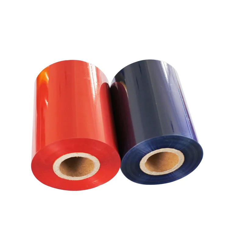 Premium Thermal Transfer red Wax Ribbon Color Printer Ribbon For Zebra