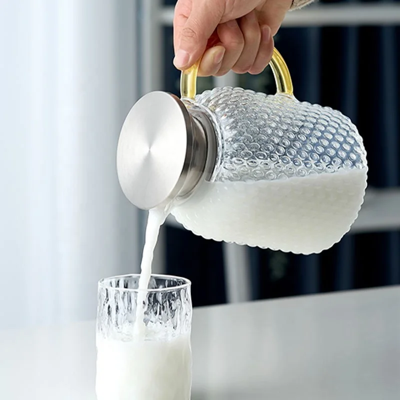 High temperature resistant glass INS large capacity heat proof and explosion-proof cooling kettle for teapot