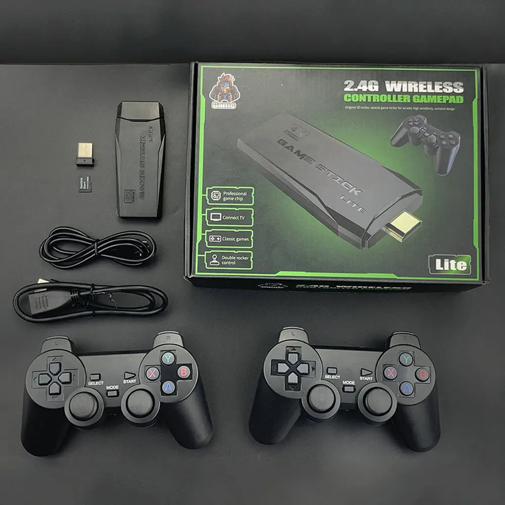 Factory Wholesale M8 TV Video Game Console 4k Hdmi Game Stick 10000 games For PS1/GBA