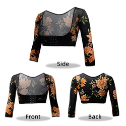 Floral Stage 1 Post Op Garment Ortopedicas o Medicas Shoulder Extender Gym Fajas-Reductor Muj Con Women Fajas Top Shapewear