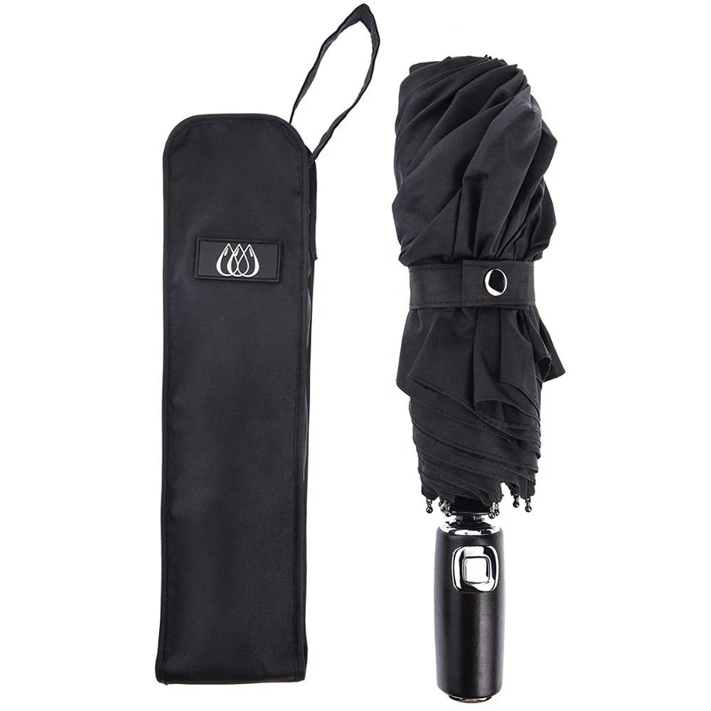 umbrellas with logo prints and box