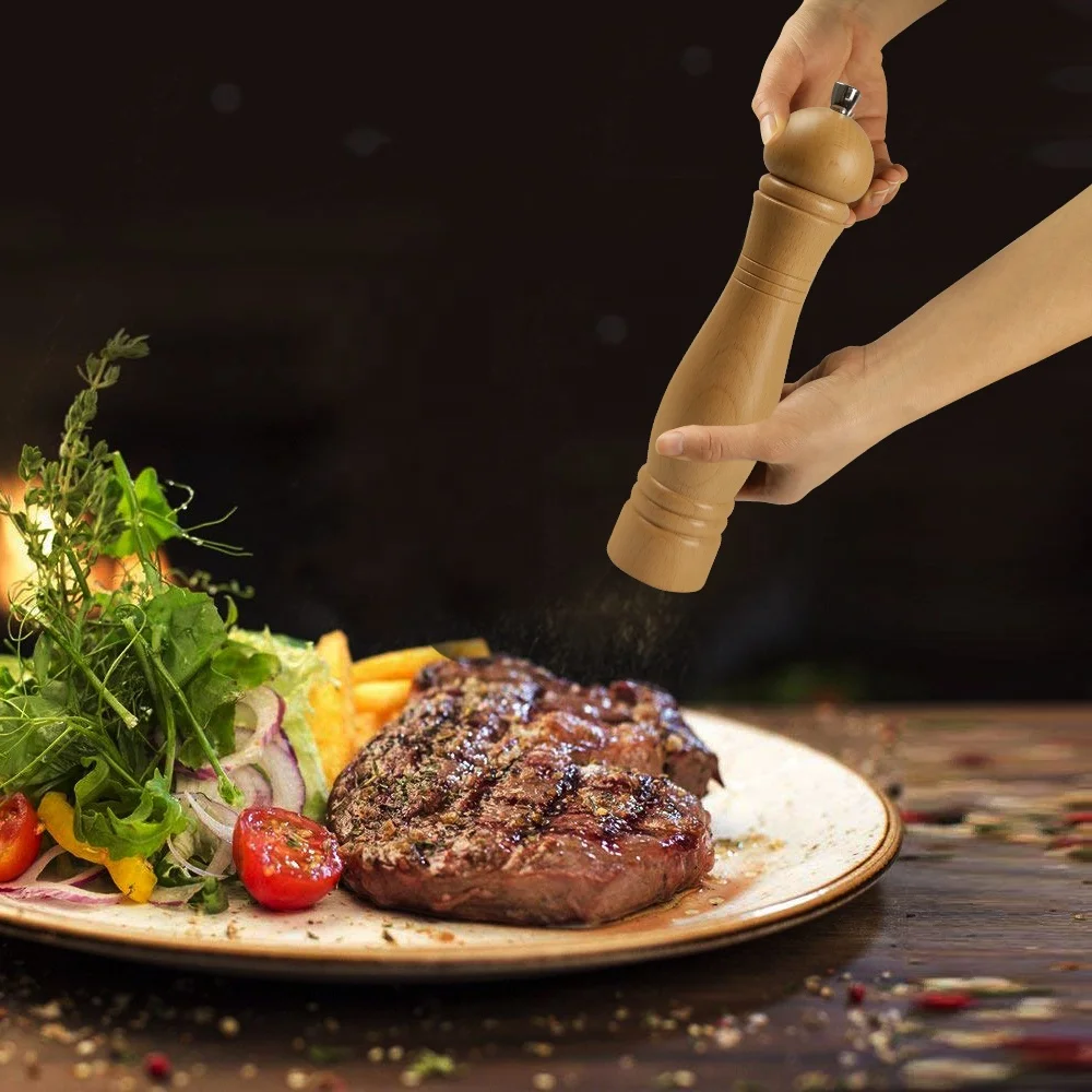 
Manual mills wood pepper herb grinder 