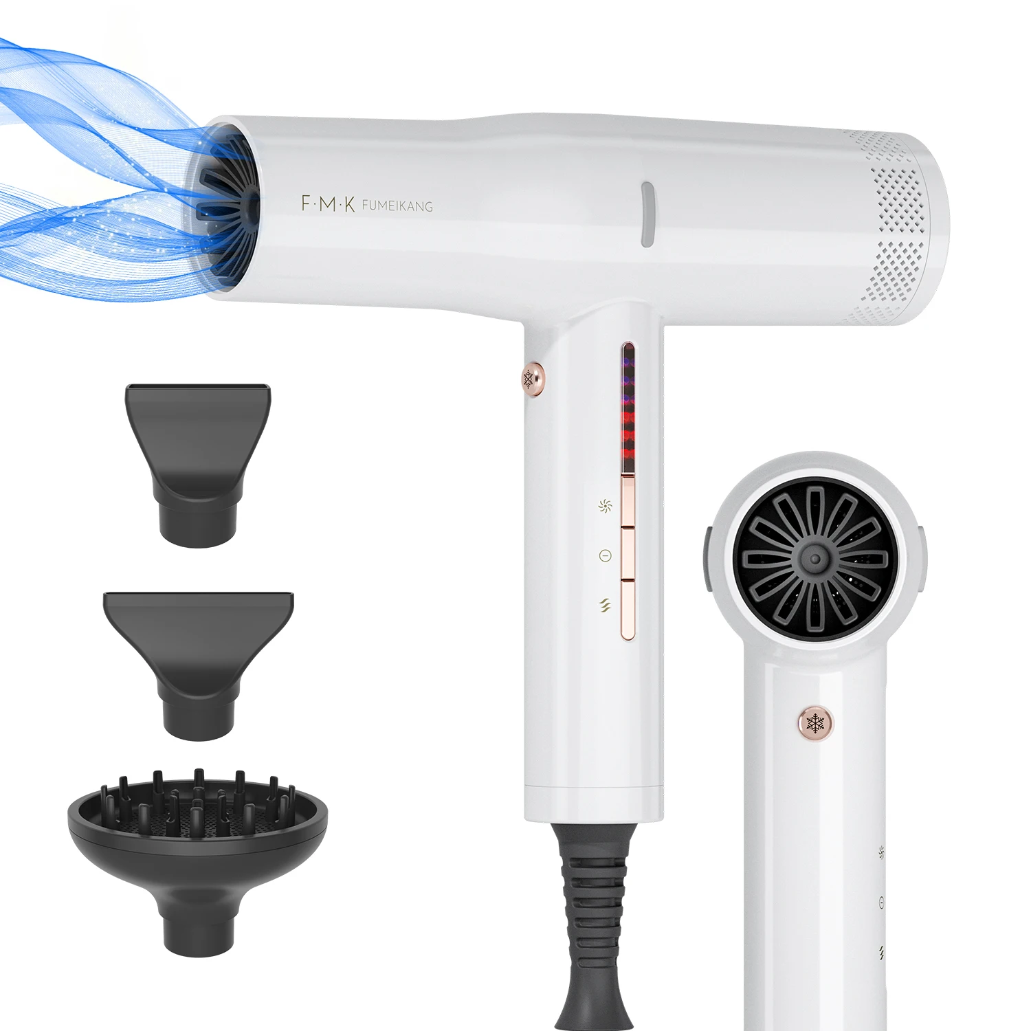 High Speed Brushless Motor Premium Strong Wind Blowing Ionic Manufacturer Hair Dryer With 110,000 RMP