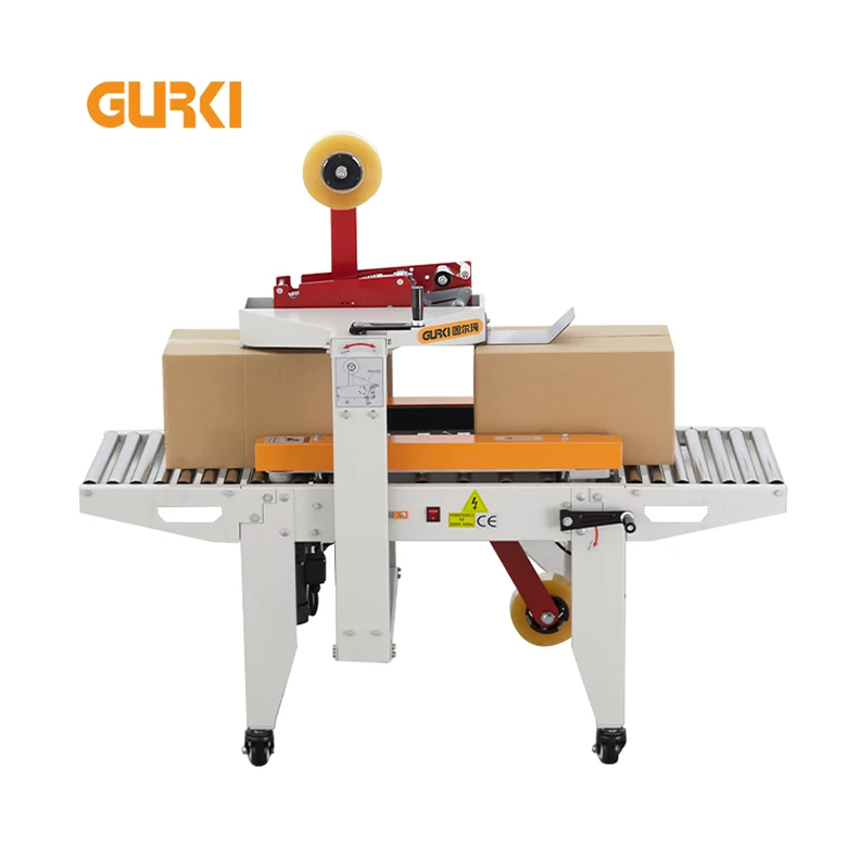 Semi-automatic Sealing Machine  Belts Side Driven Sealer Aircraft Carton Sealer