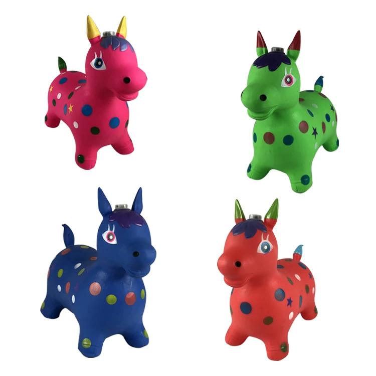  2021 Yohi Hot Sale Child Riding Horse Kids Hopping Bouncing Great Gift Inflatable Animal Cow