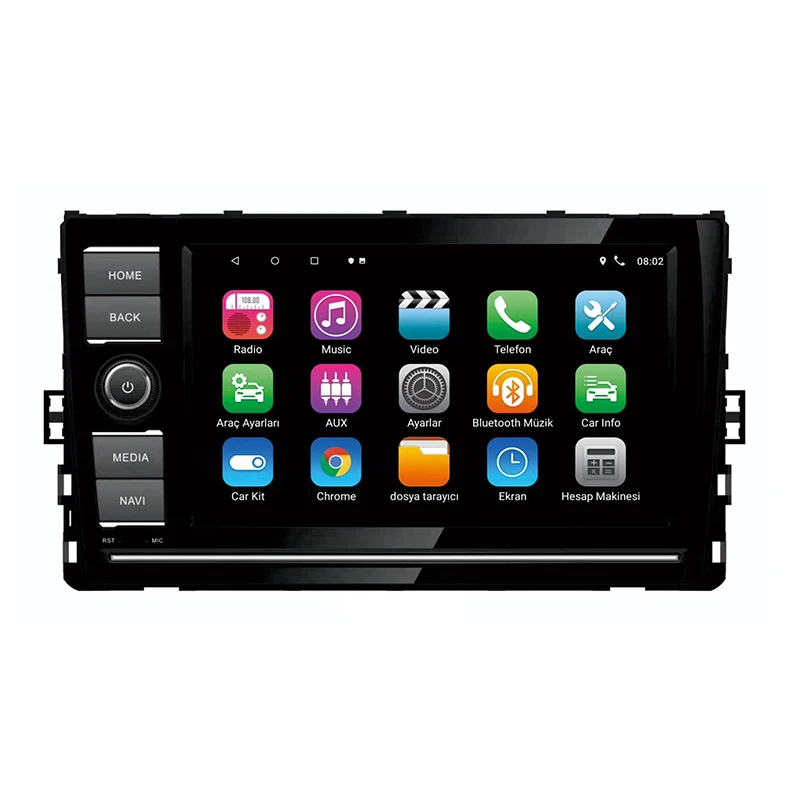 Full HD 8 inch Android 10.1  Car Radio Autoradio GPS Stereo car video player  For Volkswagen