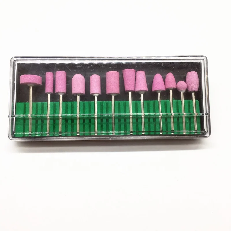 high quality 12 pcs ceramic nail drill bit for nail beauty nail drill