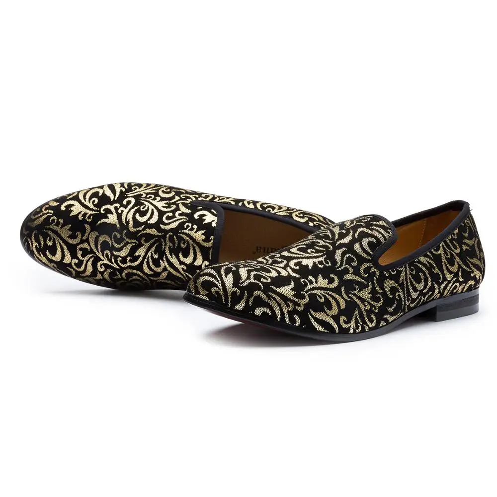 
Luxury Loafers Men Shoes Gold cheap suede wedding laofers shoes 