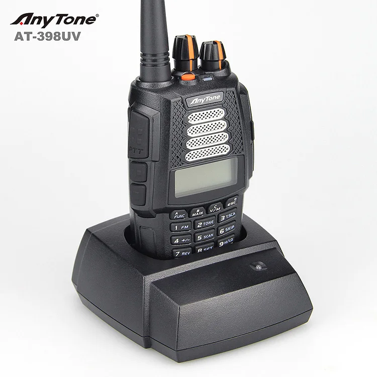 Anytone AT-398UV двухдиапазонный Карманный 5 Вт иди и болтай walkie talkie трансивер двухстороннее радио