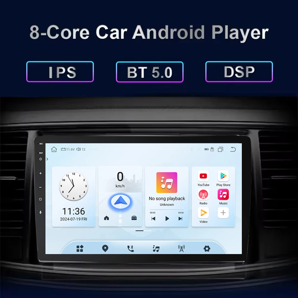 9 10 11.5 13 Inch Qled Cars Radio Touch Screen Carplay Auto Stereo Gps Fm Am Bt  Wifi Dvd Car Player Android Car Radios
