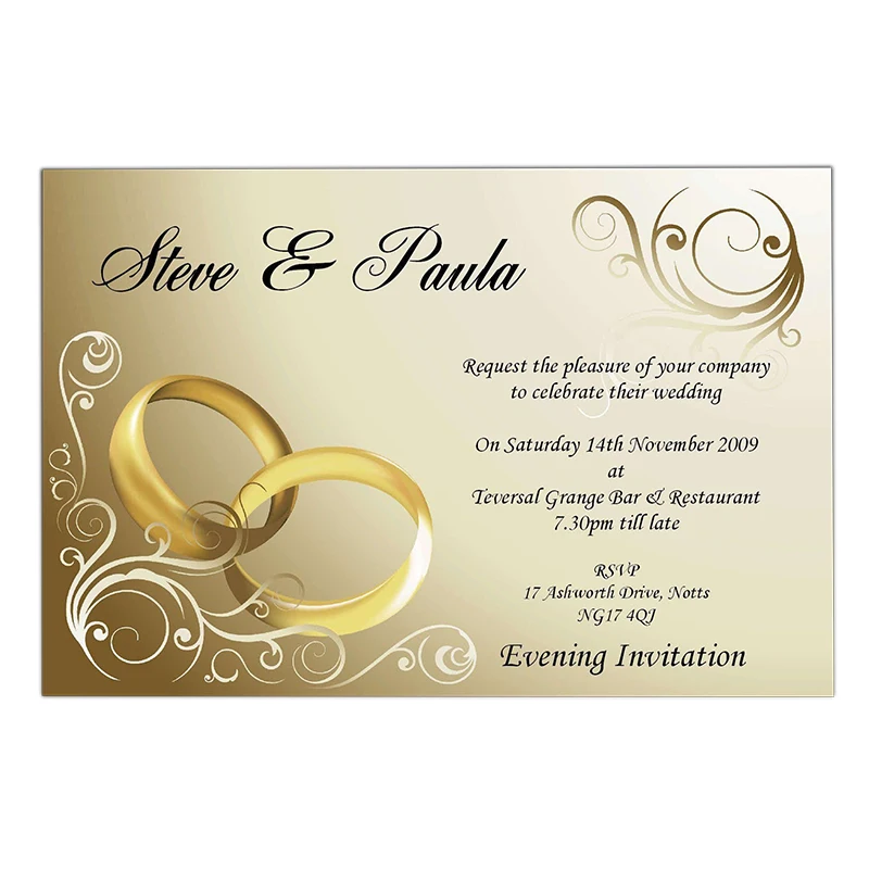 Creative Custom Cheap Colorful Paper Cards for Wedding Invitations Marriage Party Invitation Greeting Cards Gift