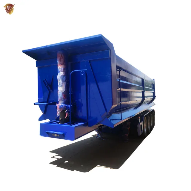 HYUAN 3 Axle 4 axle 40 60Tons Dump Tipper Trailer Rear Dumper Semi Trailer for sale