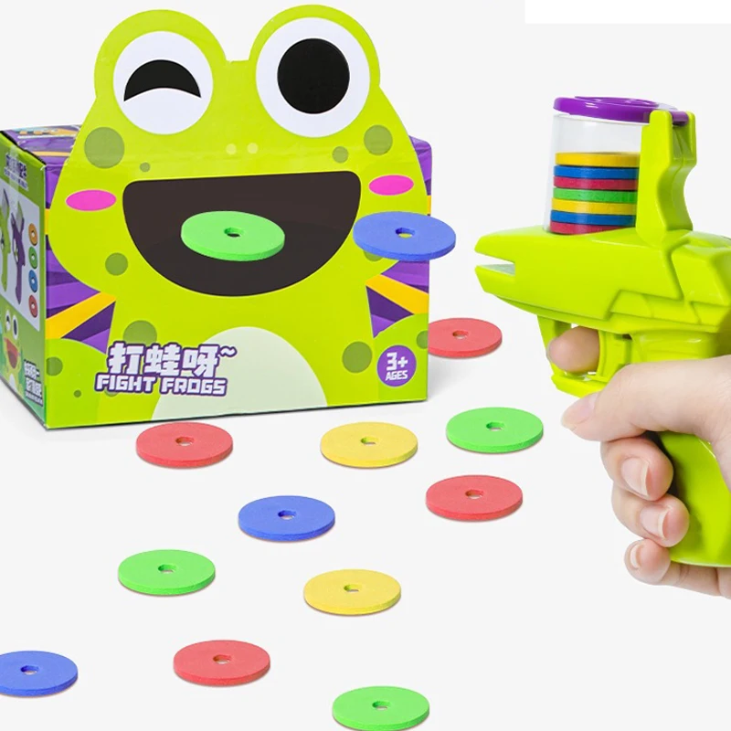 QS Hot Selling Relieve Stress Outdoor Shooting Game Toys Plastic Decompression Fidget EVA Soft Gun Toys For Children Gift