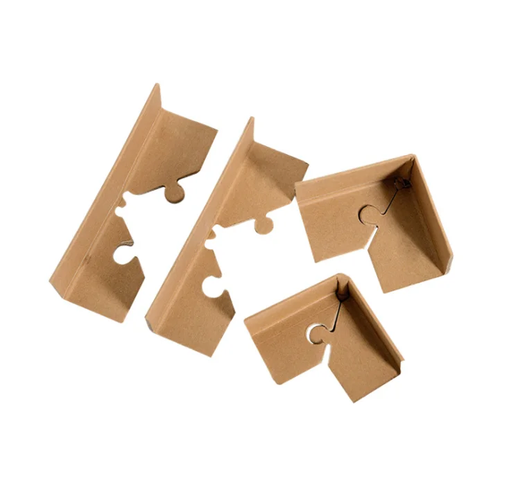 ECO friendly L Shape Paper Brown Kraft Paper Edgeboard Paper Cardboard Corner Protector Edge Board Protection