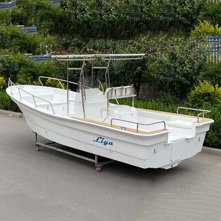 Liya 6.6m/22ft fiberglass fishing work boats with fuel tank
