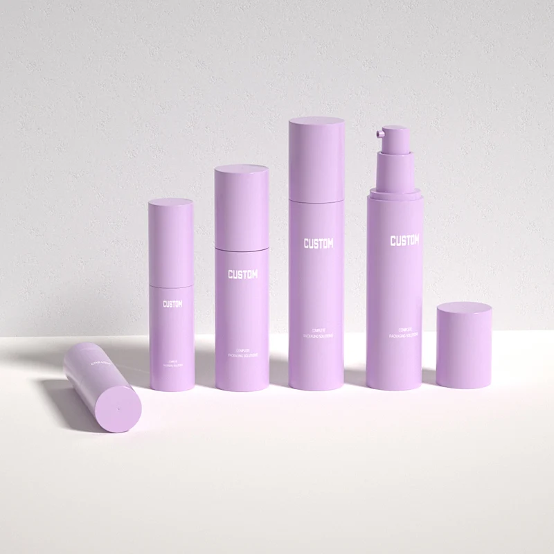 Hot sale 15ml 30ml 50ml pink airless pump bottle cosmetic package container