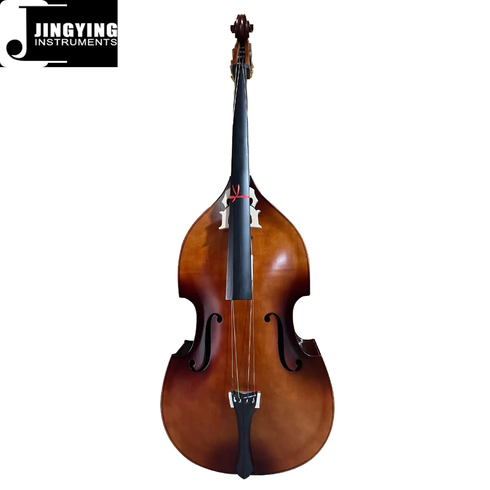 2024 Jingying Music String Instruments,JYDB-E100 Matte Antique Edging Pressure Plate Student Double Bass