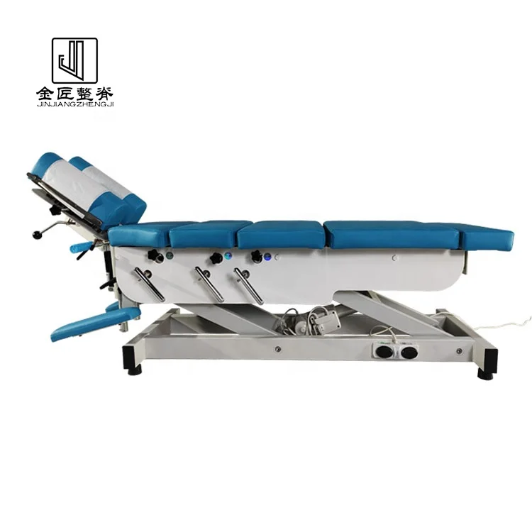 Electrically Controlled Height Back Traction Table physical therapy treat Chiropractic Bed Chiropractic Table